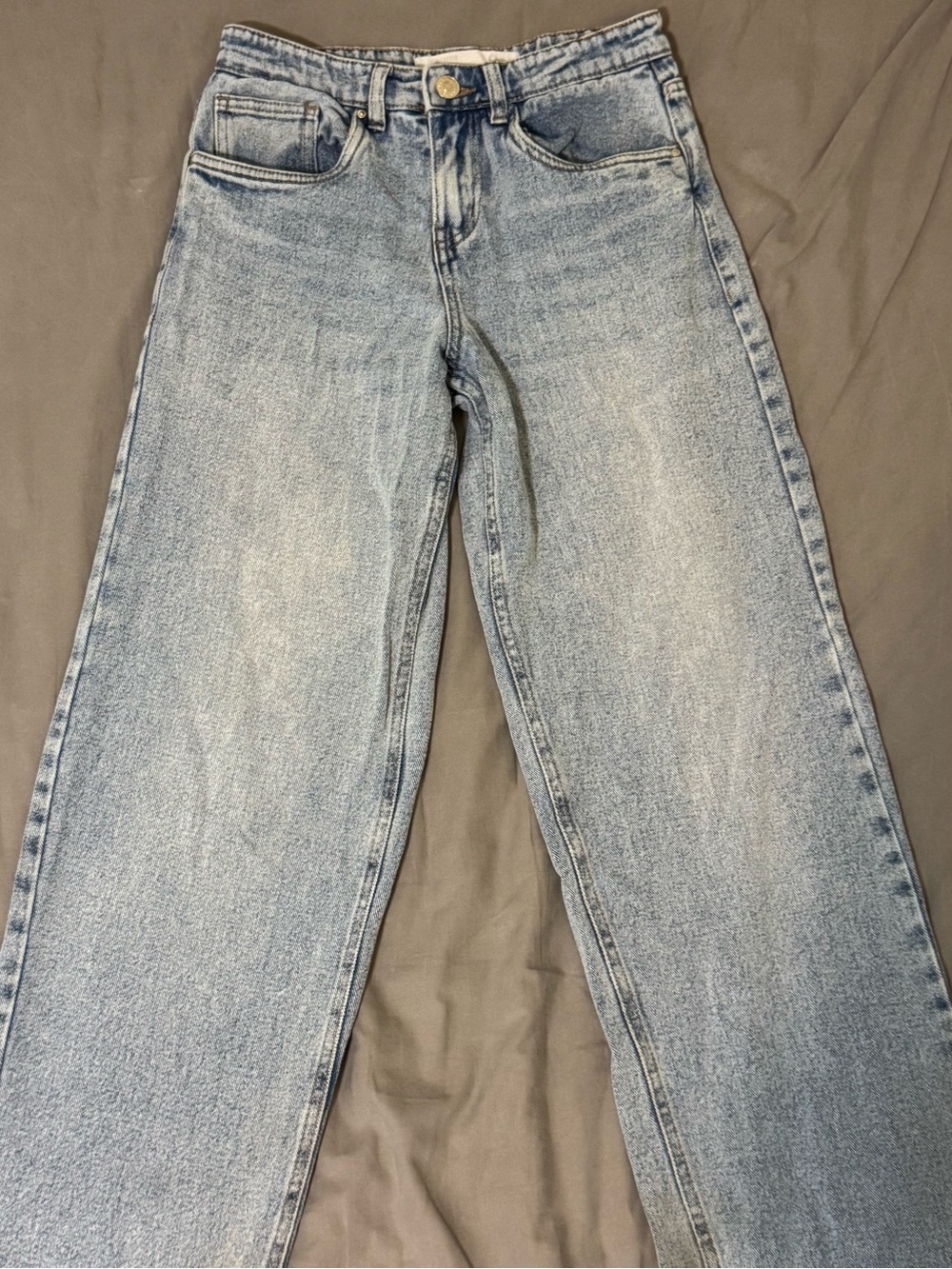 Refuge Denim Low Rise Baggy Light Wash Jeans